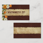 KUNDENGERECHTE Gänseblümchen Geschäfts-Karten des Visitenkarte (Vorne/Hinten)