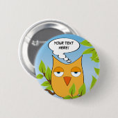 Kundengerechte gebohrte kleine Eule - mehrfache Button (Vorne & Hinten)