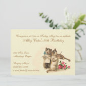 Kundengerechte Geburtstags-Einladung für Einladung (Stehend Vorderseite)