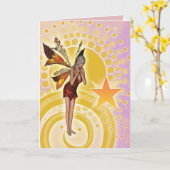 Kundengerechte Geburtstagskarten - für Mädchen Karte (Gelbe Blume)