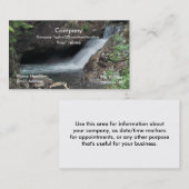 Kundengerechte Geschäfts-Karte mit Visitenkarte (Vorne/Hinten)