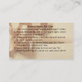 Kundengerechte Geschenk-Karte Rabattkarte (Rückseite)