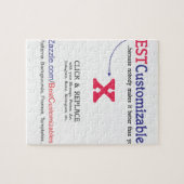 Kundengerechte Geschenk-Schablone Puzzle (Horizontal)