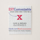 Kundengerechte Geschenk-Schablone Puzzle (Vertikal)