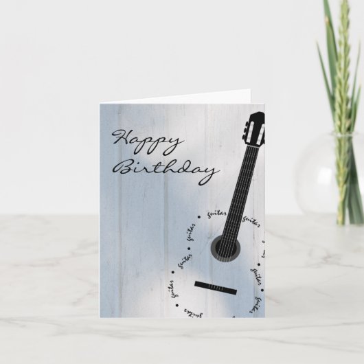 Kundengerechte Gitarren-Karte Karte (Vorderseite)