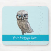 Kundengerechte grabende Eulen-Küstenkunst Mousepad (Vorne)