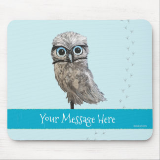 Kundengerechte grabende Eulen-Küstenkunst Mousepad