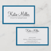 Kundengerechte Grenzfarbeinfache Visitenkarte (Vorne/Hinten)