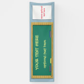 KUNDENGERECHTE grüne Tafel 2,5 x 8 Banner (Vertikal)