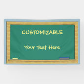 KUNDENGERECHTE grüne Tafel 3 x 5 Banner (Horizontal)