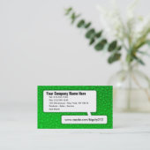 KUNDENGERECHTE grüne Visitenkarte (Stehend Vorderseite)