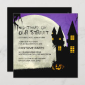 Kundengerechte Halloween-Party-Einladung Einladung (Vorne/Hinten)