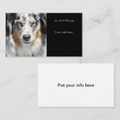 Kundengerechte Haustier-Fotografie-Visitenkarte Visitenkarte (Vorne/Hinten)