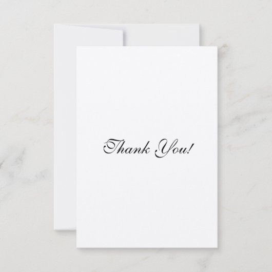 Kundengerechte Hochzeits-Einladungs-Sets danken Dankeskarte (Vorderseite)