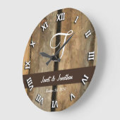 Kundengerechte hölzerne (Druck) Monogramm-Uhr T Große Wanduhr (Winkel)