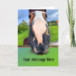 Kundengerechte Horsey Gruß-Karte Karte