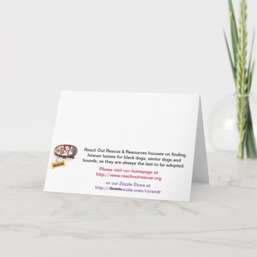 Kundengerechte Karte (Rückseite)