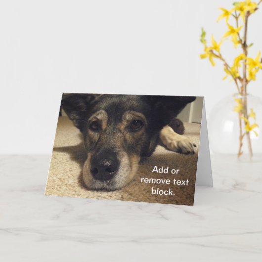 Kundengerechte Karte (Gelbe Blume)