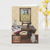 Kundengerechte Karte für Näherinen u. Quilters (Gelbe Blume)