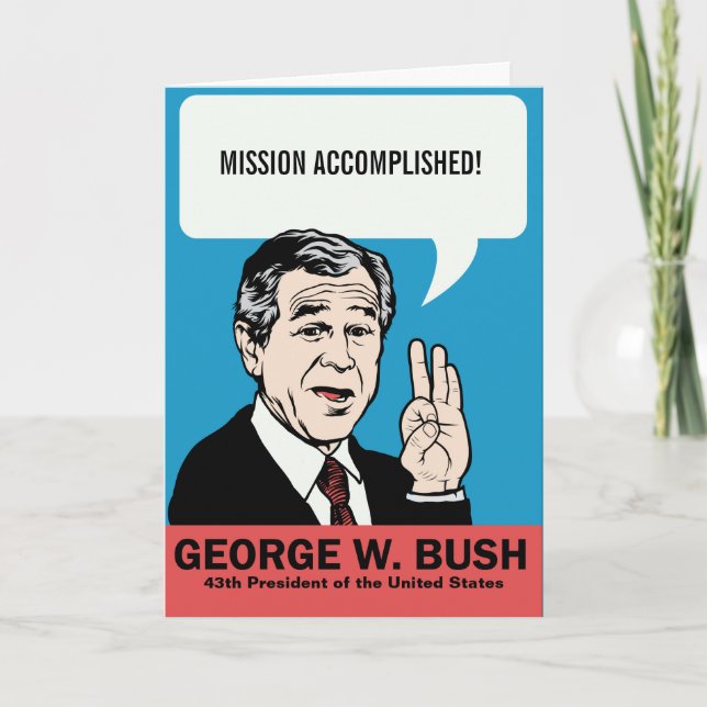 Kundengerechte Karte George W. Bush (Vorderseite)