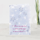 Kundengerechte Karte SNOWFLAKE-1 (Vorderseite)