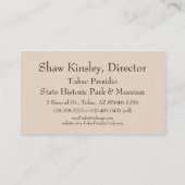 Kundengerechte Kinsley Geschäfts-Karte Visitenkarte (Rückseite)