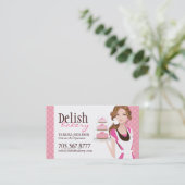 Kundengerechte Kuchen-Bäckerei-Visitenkarte Visitenkarte (Stehend Vorderseite)