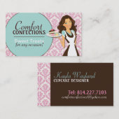 Kundengerechte Kuchen-Designer-Visitenkarten Visitenkarte (Vorne/Hinten)
