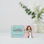 Kundengerechte Kuchen-Designer-Visitenkarten Visitenkarte (Stehend Vorderseite)