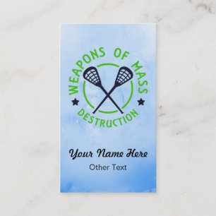 Kundengerechte Lacrosse-Waffen-Visitenkarten Visitenkarte