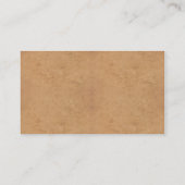 KUNDENGERECHTE lederne u. HufeisenVisitenkarten Visitenkarte (Rückseite)