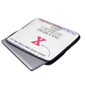 Kundengerechte leere Geschenk-Schablone Laptopschutzhülle (Vorne Knopf)