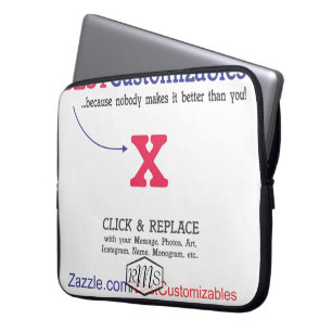 Kundengerechte leere Geschenk-Schablone Laptopschutzhülle