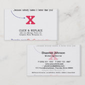 Kundengerechte leere Geschenk-Schablone Visitenkarte (Vorne/Hinten)