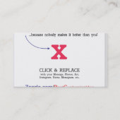 Kundengerechte leere Geschenk-Schablone Visitenkarte (Vorderseite)