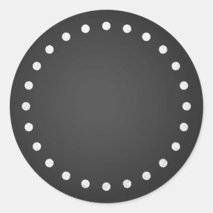 Kundengerechte leere Imitat-Tafel-Aufkleber Runder Aufkleber