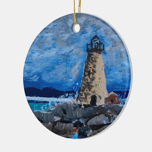 Kundengerechte Leuchtturm-Malerei-Verzierung Keramikornament (Links)