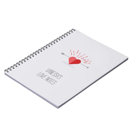 Kundengerechte Liebe-Anmerkungen Notizblock (Linke Seite)