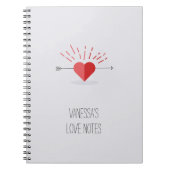 Kundengerechte Liebe-Anmerkungen Notizblock (Vorderseite)