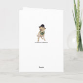 Kundengerechte lustige Hunde-/Labrador-Karte für Karte (Rückseite)