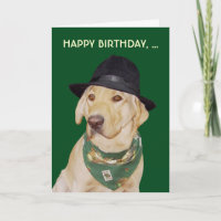 Kundengerechte lustige Hunde-/Labrador-Karte für