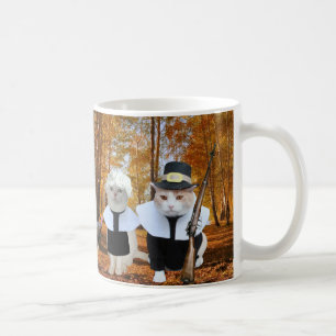 Kundengerechte lustige Katzen-/Miezekatze-Pilger Kaffeetasse