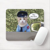 Kundengerechte lustige Offizier-Katze Mousepad (Mit Mouse)