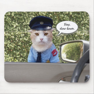 Kundengerechte lustige Offizier-Katze Mousepad