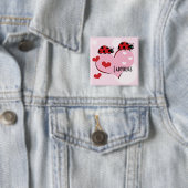 Kundengerechte Marienkäfer und Herzen Button (Beispiel)