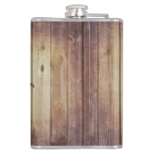 Kundengerechte Maryland-Flaggenholzflasche Flachmann (Rückseite)