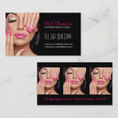 Kundengerechte Maskenbildner-Visitenkarte Visitenkarte (Vorne/Hinten)