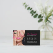 Kundengerechte Maskenbildner-Visitenkarte Visitenkarte (Stehend Vorderseite)