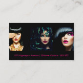 Kundengerechte Maskenbildner-Visitenkarte Visitenkarte (Rückseite)