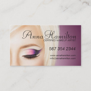 Kundengerechte Maskenbildner-Visitenkarte Visitenkarte